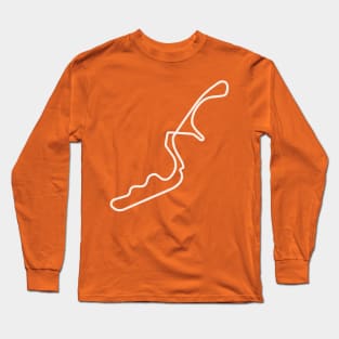 Suzuka Circuit [outline] Long Sleeve T-Shirt